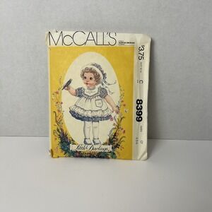 Vintage McCall's sewing patterns #8399 Little Darlings size CF 4-5-6 girl' dress